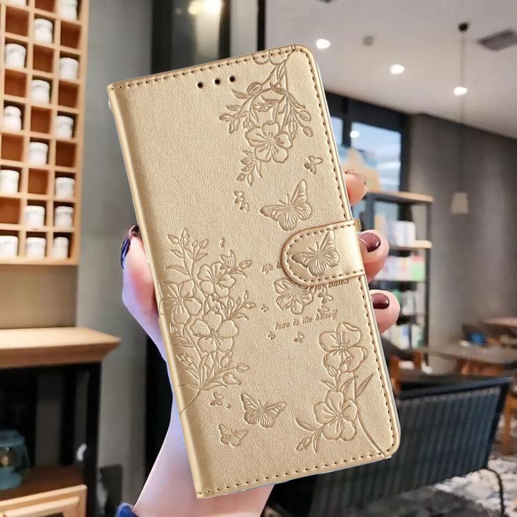 Custodia in pelle con farfalle e fiori per Samsung Galaxy S24 e S25 Edge 5G