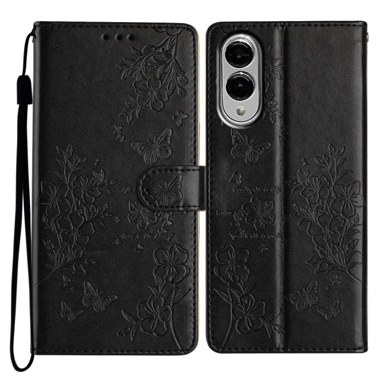 Custodia in pelle con farfalle e fiori per Samsung Galaxy S24 e S25 Edge 5G