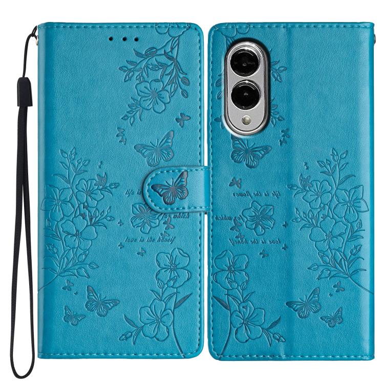 Custodia in pelle con farfalle e fiori per Samsung Galaxy S24 e S25 Edge 5G