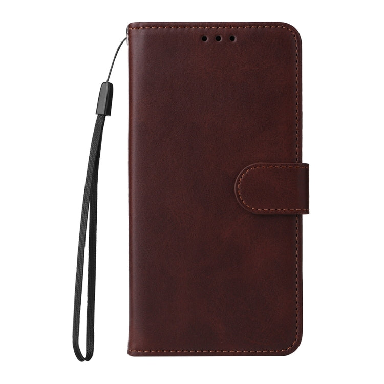 Custodia per telefono con flip in pelle di vitello con texture classica, For Galaxy S25 Ultra 5G, For Galaxy S24 FE 5G