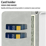 Custodia in pelle glitterata con slot carte per iPhone 12
