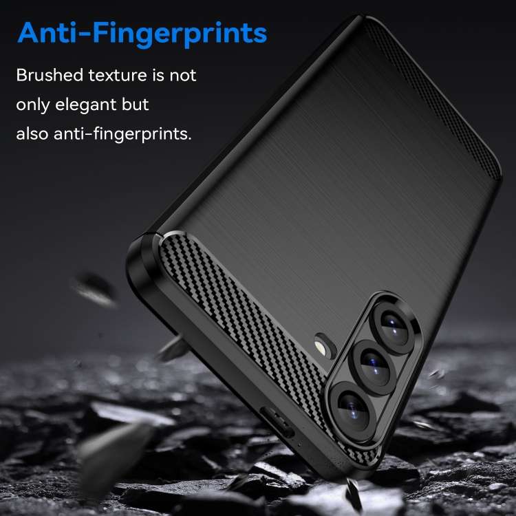Custodia TPU con texture fibra di carbonio per Samsung Galaxy S25 Ultra 5G