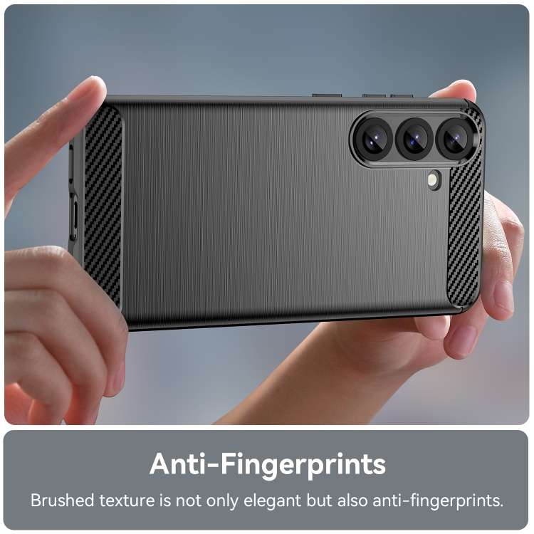 Custodia TPU con texture fibra di carbonio per Samsung Galaxy S25 Ultra 5G