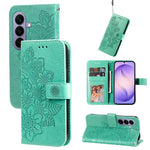 Custodia in pelle con stampa fiori a sette petali per Galaxy S26 FE 5G
