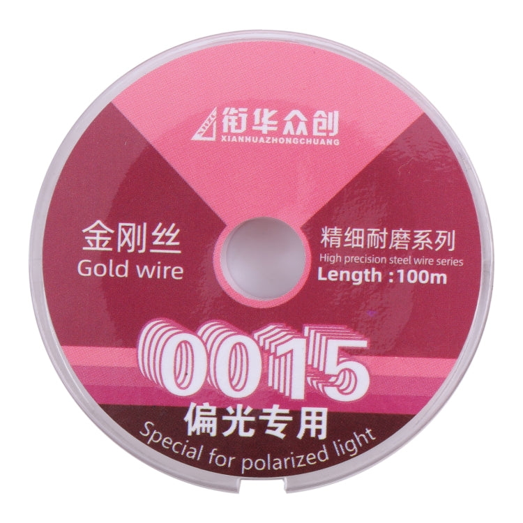 Filo diamantato per separazione pellicole LCD 0,015mm x 100m