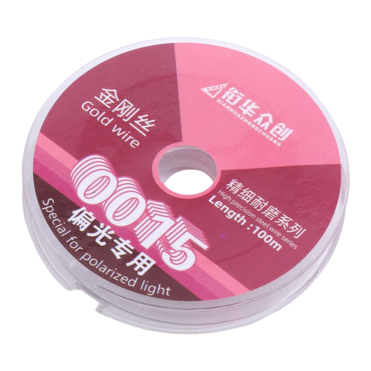 Filo diamantato per separazione pellicole LCD 0,015mm x 100m