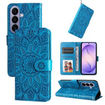Custodia in pelle con stampa girasole per Galaxy S26 FE 5G