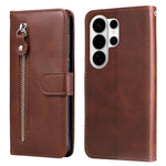 Custodia in pelle con cerniera per Galaxy S26 5G e S25 5G