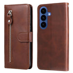 Custodia in pelle con cerniera per Galaxy S26 5G e S25 5G