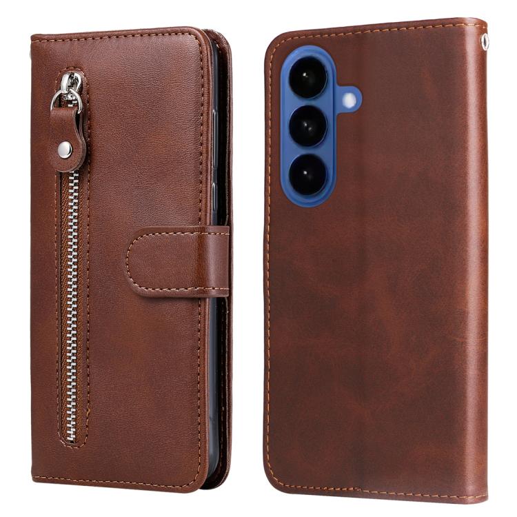 Custodia in pelle con cerniera per Galaxy S26 5G e S25 5G