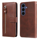Custodia in pelle con cerniera per Galaxy S26 5G e S25 5G