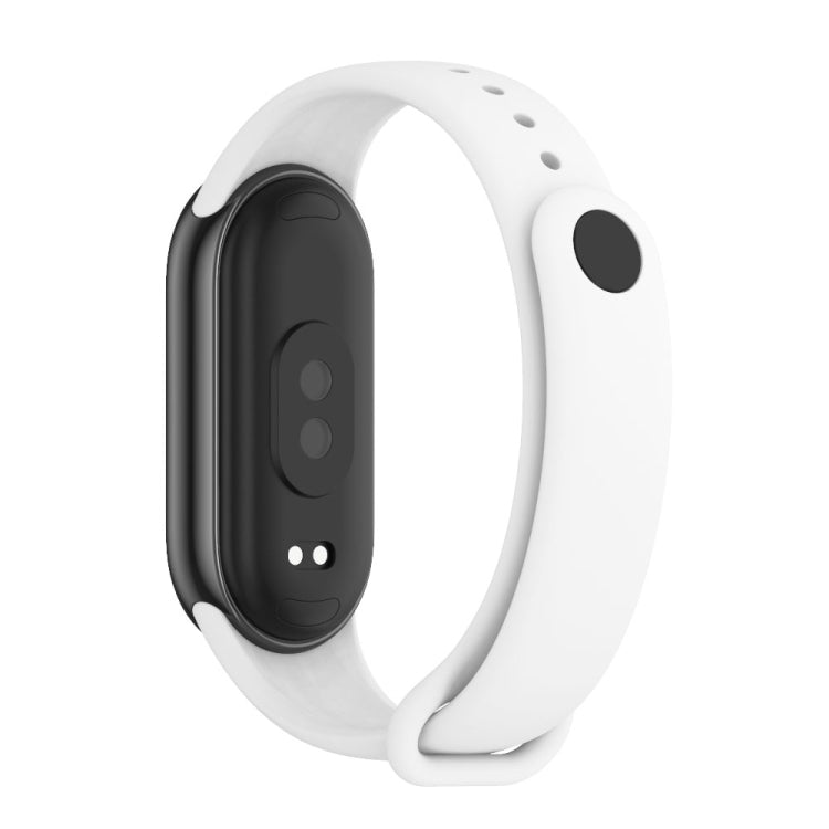 MIJOBS Cinturino per orologio in silicone tinta unita con fibbia in metallo, For Xiaomi Smart Band 9 / 8