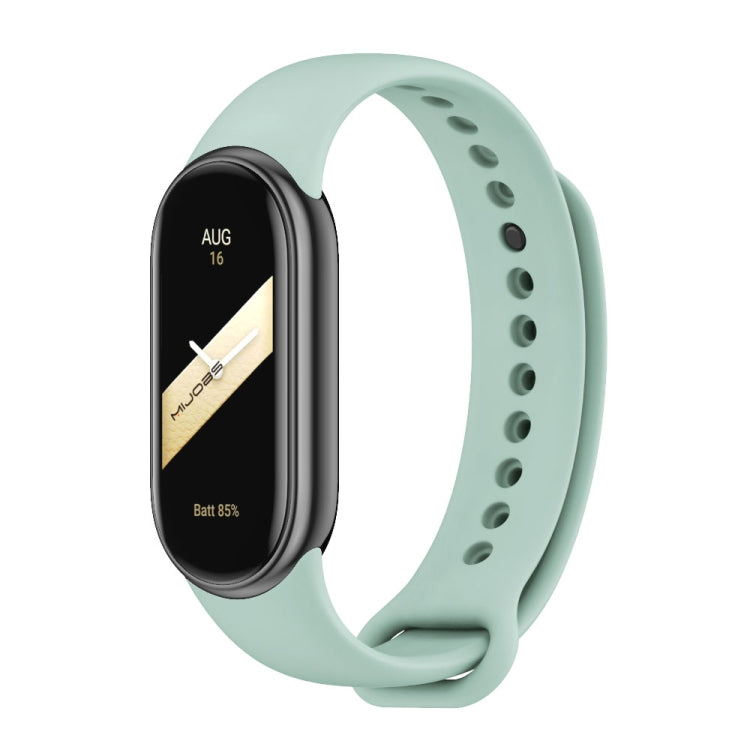 MIJOBS Cinturino per orologio in silicone tinta unita con fibbia in metallo, For Xiaomi Smart Band 9 / 8