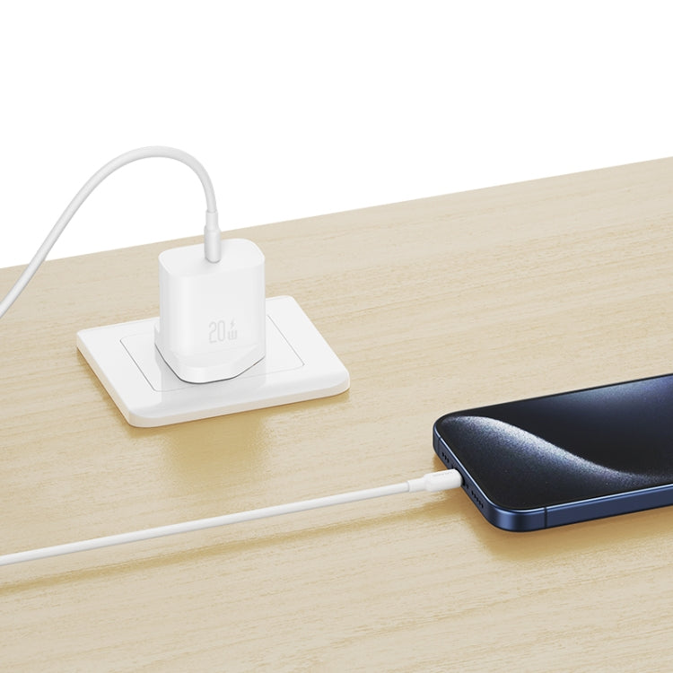 Set caricabatterie rapido USAMS 20W USB-C e 8 Pin