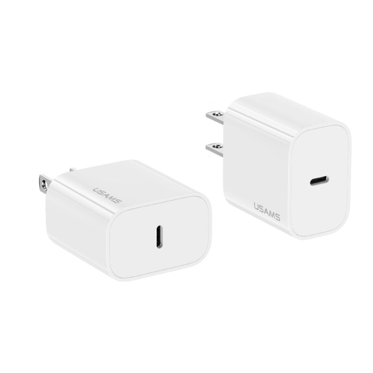 Set caricabatterie rapido USAMS 20W USB-C e 8 Pin