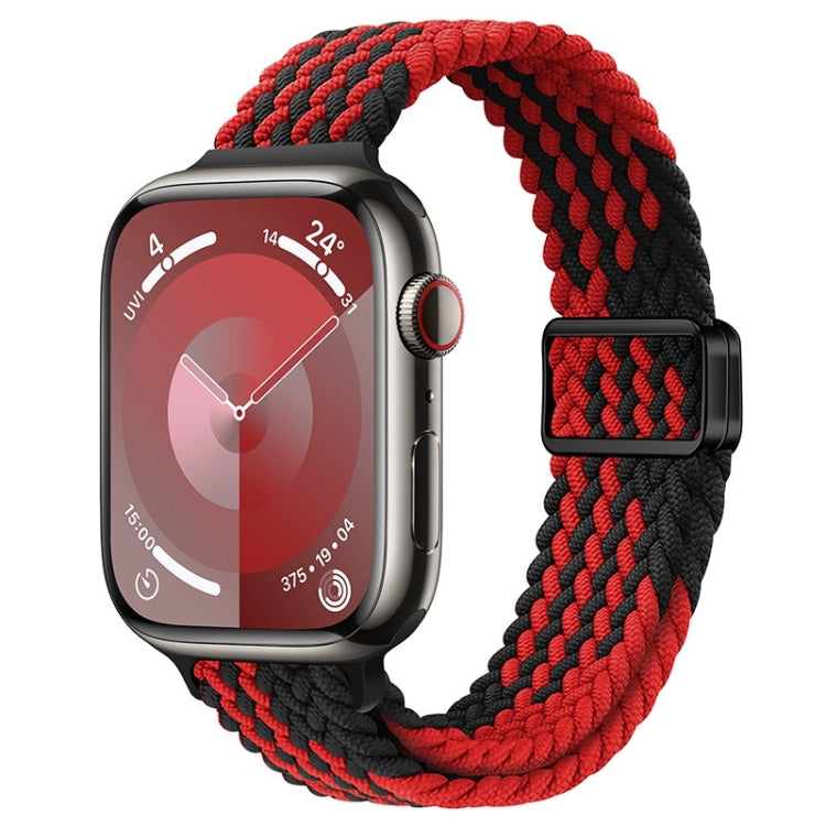 Cinturino per orologio sottile in nylon intrecciato con fibbia magnetica, For Apple Watch Series 8 45mm