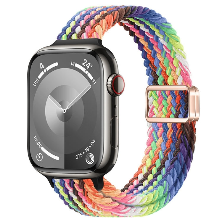 Cinturino per orologio sottile in nylon intrecciato con fibbia magnetica, For Apple Watch Series 8 45mm