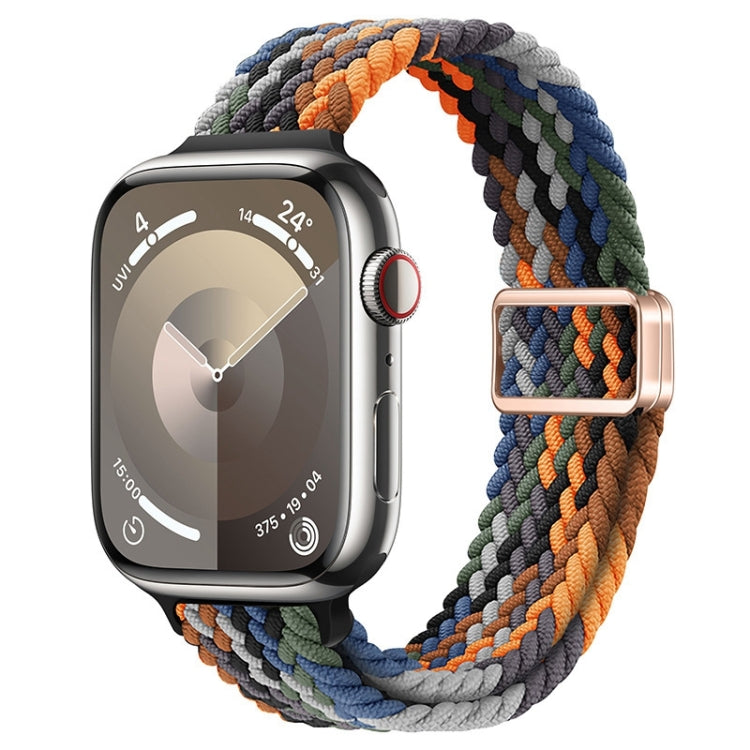 Cinturino per orologio sottile in nylon intrecciato con fibbia magnetica, For Apple Watch Series 8 45mm