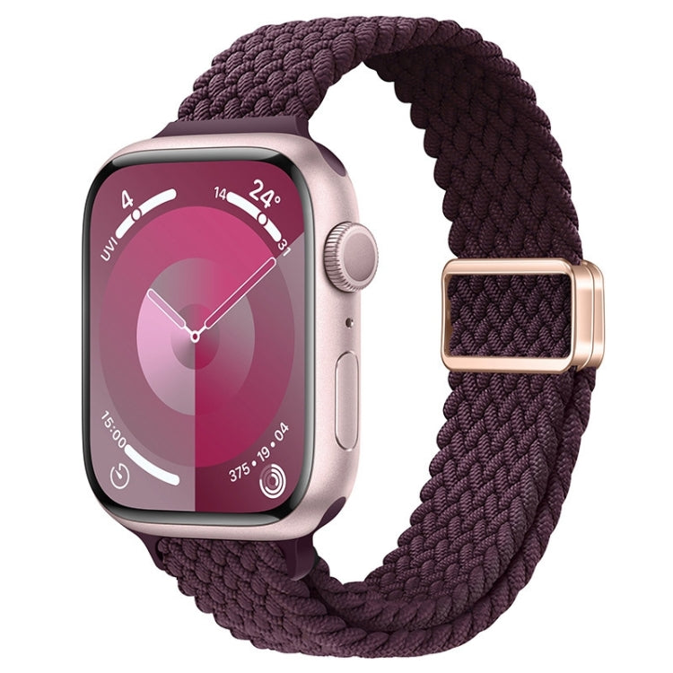 Cinturino per orologio sottile in nylon intrecciato con fibbia magnetica, For Apple Watch SE 44mm