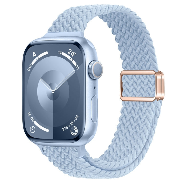 Cinturino per orologio sottile in nylon intrecciato con fibbia magnetica, For Apple Watch SE 44mm