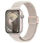 Cinturino per orologio sottile in nylon intrecciato con fibbia magnetica, For Apple Watch SE 44mm
