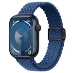 Cinturino per orologio sottile in nylon intrecciato con fibbia magnetica, For Apple Watch Series 5 44mm