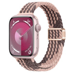 Cinturino per orologio sottile in nylon intrecciato con fibbia magnetica, For Apple Watch Series 5 44mm