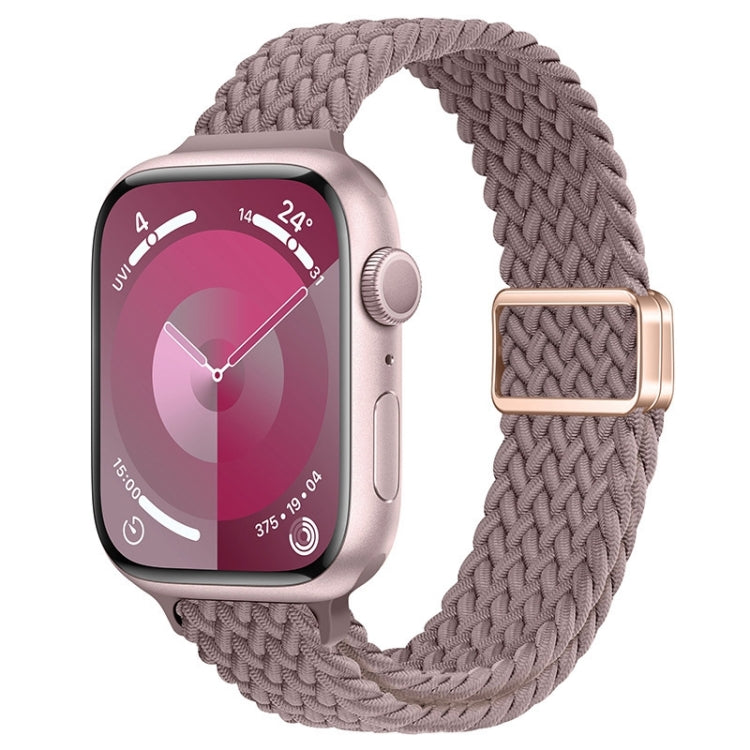 Cinturino per orologio sottile in nylon intrecciato con fibbia magnetica, For Apple Watch Series 5 44mm