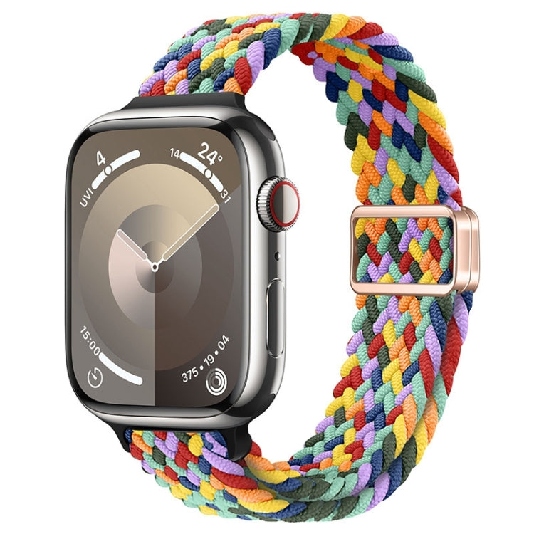 Cinturino per orologio sottile in nylon intrecciato con fibbia magnetica, For Apple Watch Series 3 42mm