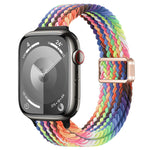 Cinturino per orologio sottile in nylon intrecciato con fibbia magnetica, For Apple Watch Series 3 42mm