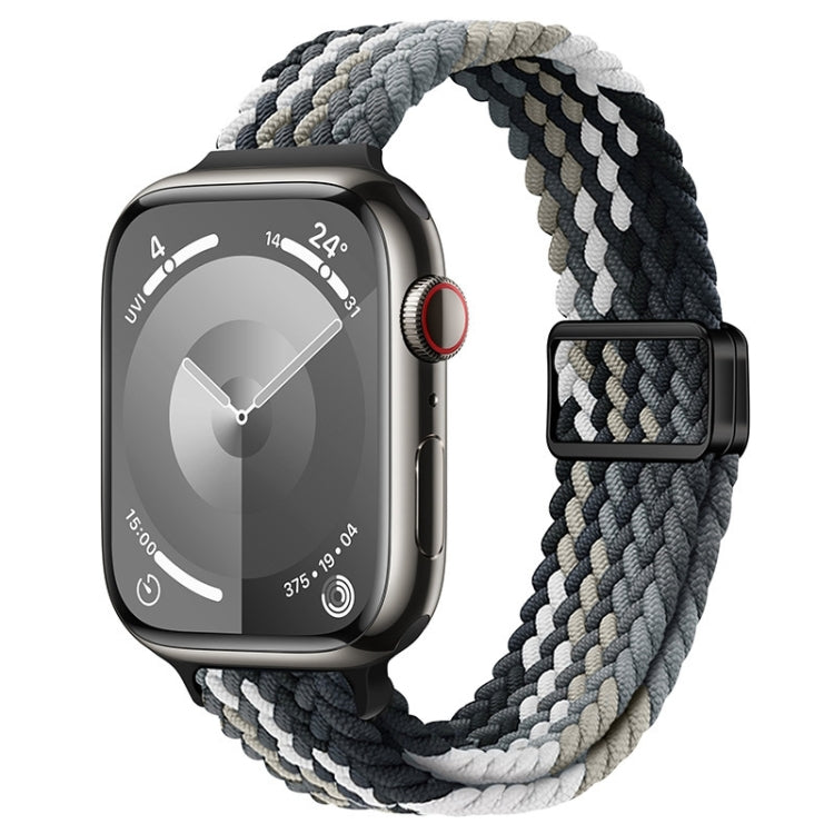 Cinturino per orologio sottile in nylon intrecciato con fibbia magnetica, For Apple Watch Series 3 42mm