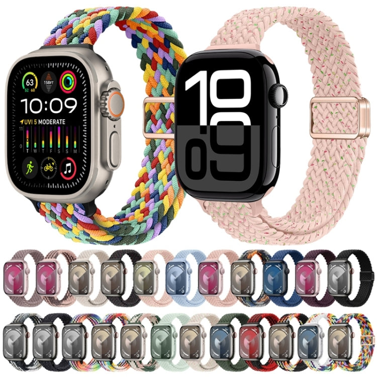 Cinturino per orologio sottile in nylon intrecciato con fibbia magnetica, For Apple Watch Ultra 2 49mm