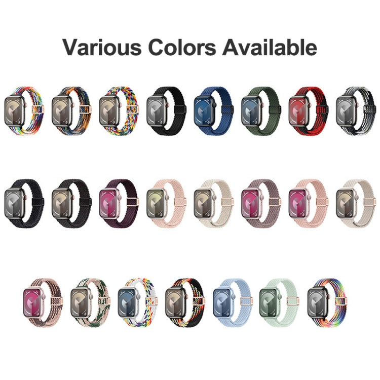 Cinturino per orologio sottile in nylon intrecciato con fibbia magnetica, For Apple Watch Series 3 42mm