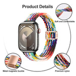 Cinturino per orologio sottile in nylon intrecciato con fibbia magnetica, For Apple Watch Series 3 42mm