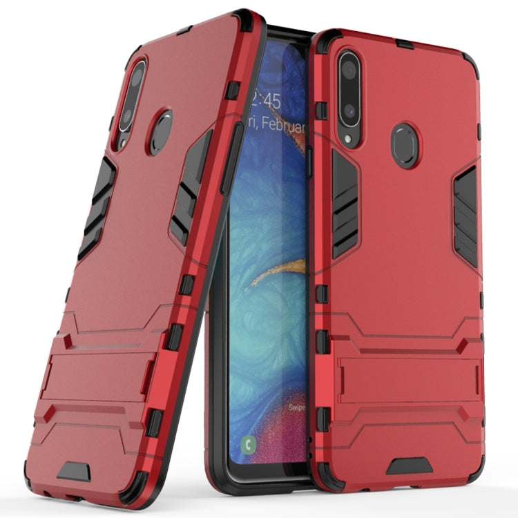 Custodia TPU antiurto Samsung Galaxy A20s con supporto