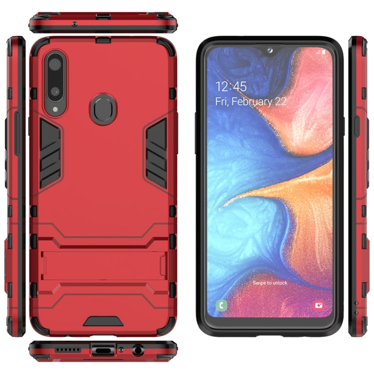 Custodia TPU antiurto Samsung Galaxy A20s con supporto
