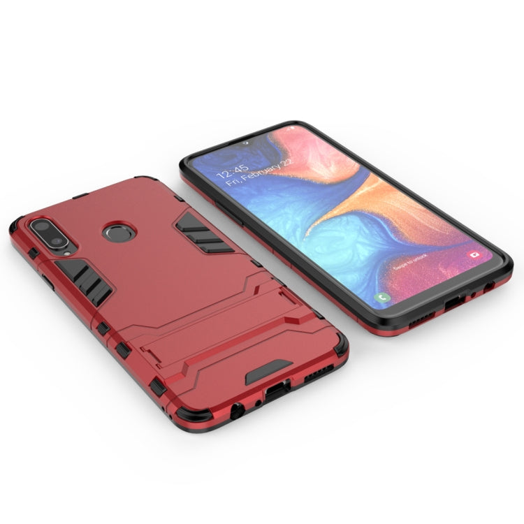 Custodia TPU antiurto Samsung Galaxy A20s con supporto