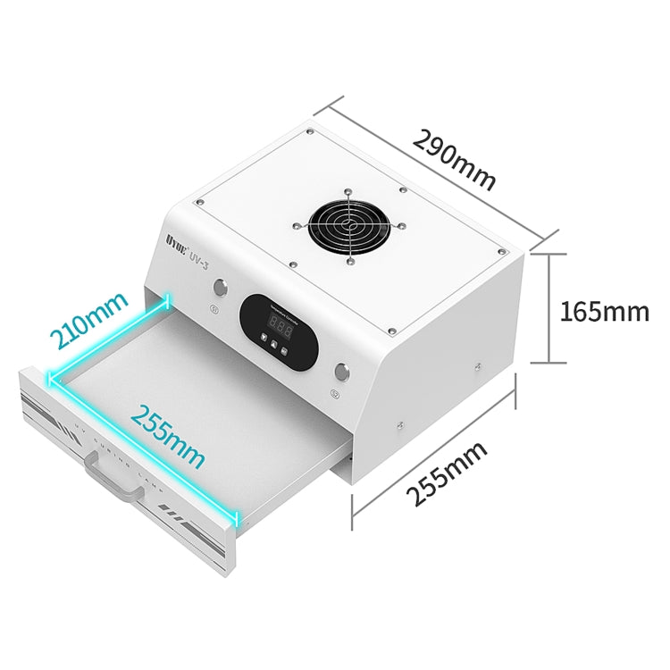 Lampada polimerizzazione UV-3 Uyue 7 pollici con timer