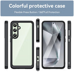 Custodia per telefono in TPU ibrido acrilico serie colorata, For Samsung Galaxy S24 FE 5G