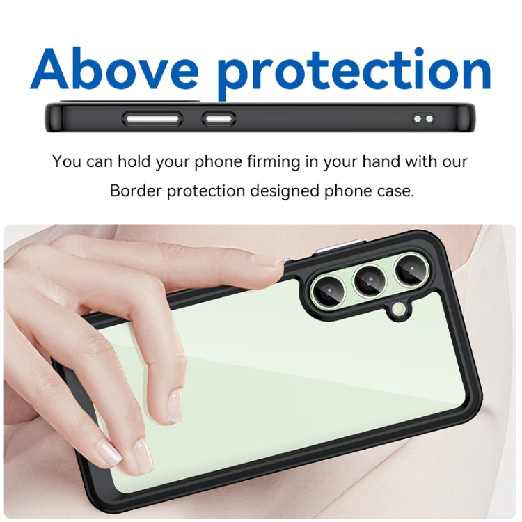 Custodia per telefono in TPU ibrido acrilico serie colorata, For Samsung Galaxy S24 FE 5G