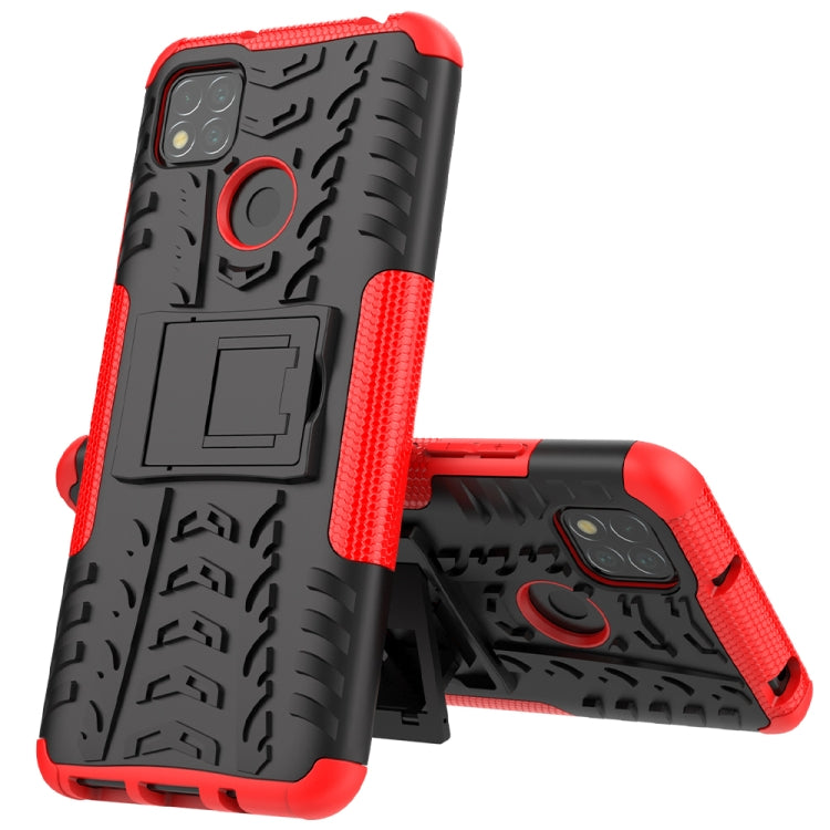 Custodia TPU antiurto con supporto per Xiaomi Redmi 9C