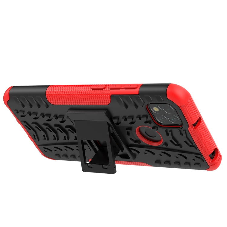 Custodia TPU antiurto con supporto per Xiaomi Redmi 9C