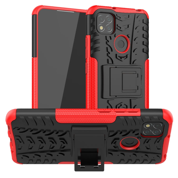 Custodia TPU antiurto con supporto per Xiaomi Redmi 9C