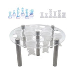Supporto acrilico per stampi scacchi rotondi 16,5x8 cm