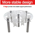 Supporto acrilico per stampi scacchi rotondi 16,5x8 cm