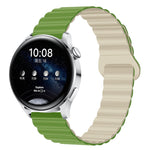 Cinturino per orologio magnetico in silicone bicolore, 20mm