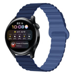 Cinturino per orologio magnetico in silicone bicolore, 20mm