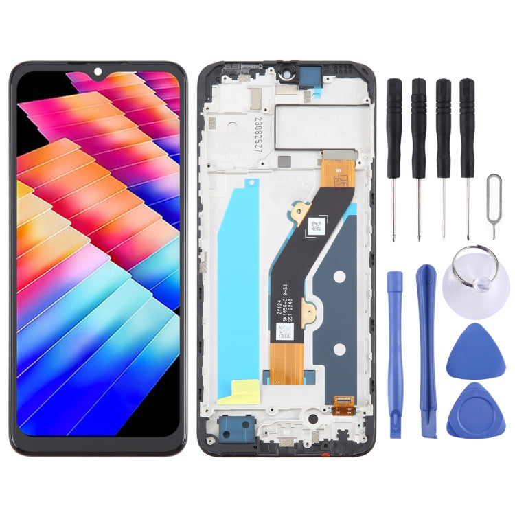 Digitalizzatore LCD con telaio per Infinix Hot 30i