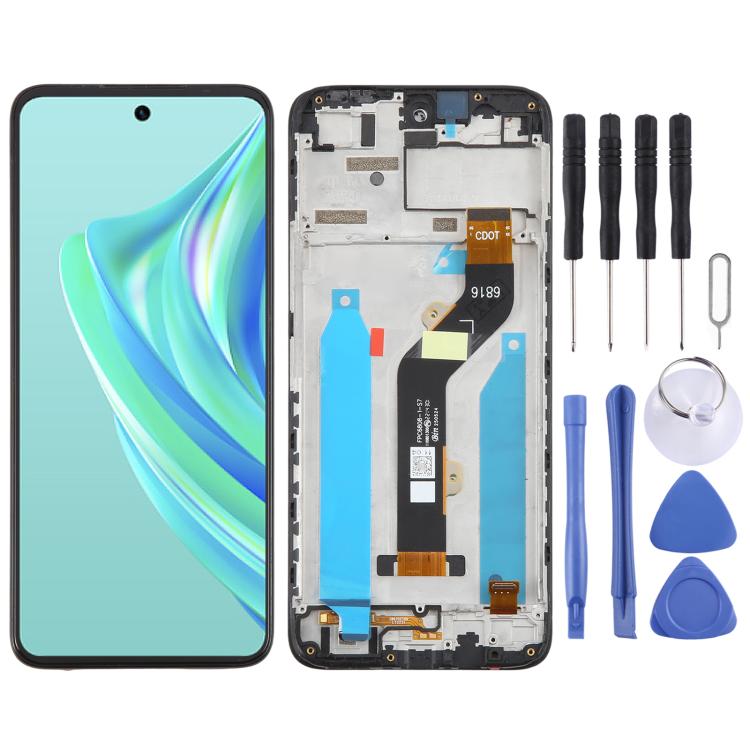 Digitalizzatore LCD con telaio per Infinix Hot 30i