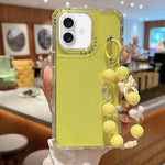 Custodia TPU glitterata con braccialetto per iPhone 17 Pro Max